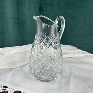 Elegant Clear Leaded Glass Crystal Cut Glass Pitcher